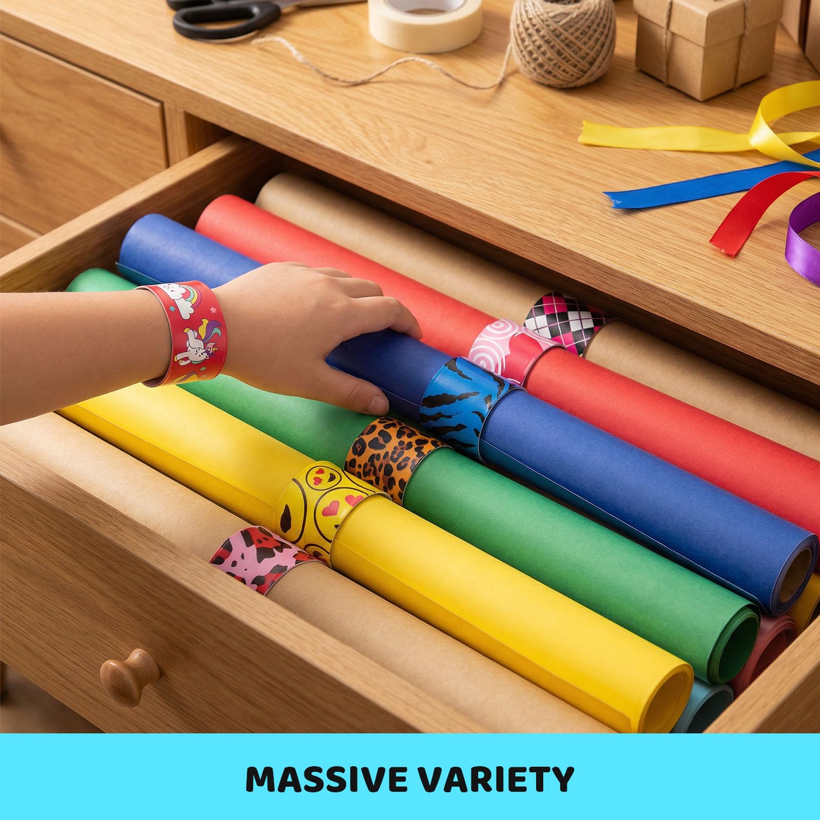 LovesTown Slap Bracelets classroom prizes, reliable behavior rewards.
