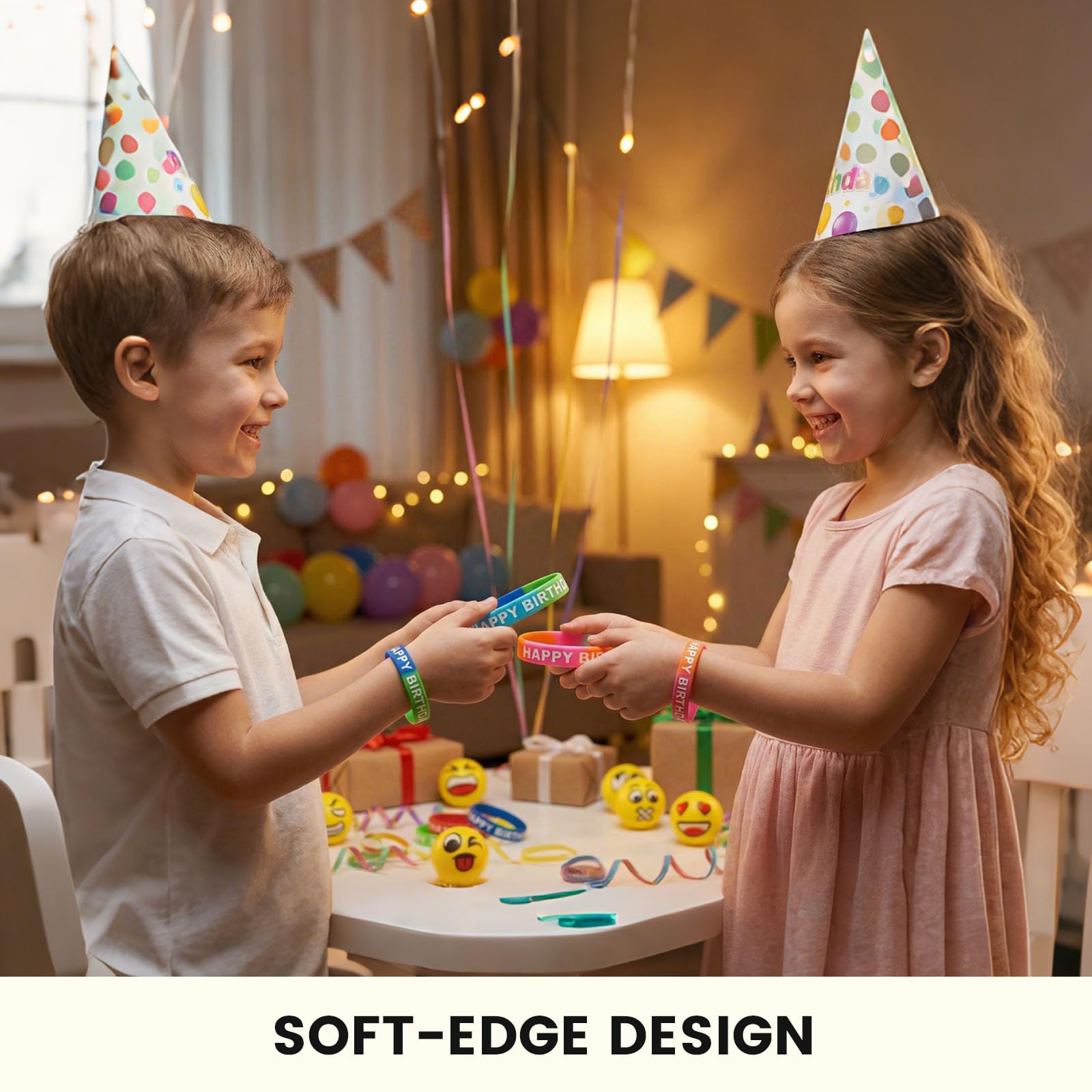 LovesTown soft silicone bands provide comfortable wear for kids and adults alike.