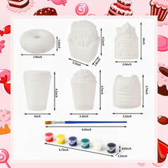 LovesTown coffee cup paintable squeeze toy for imaginative dessert crafts