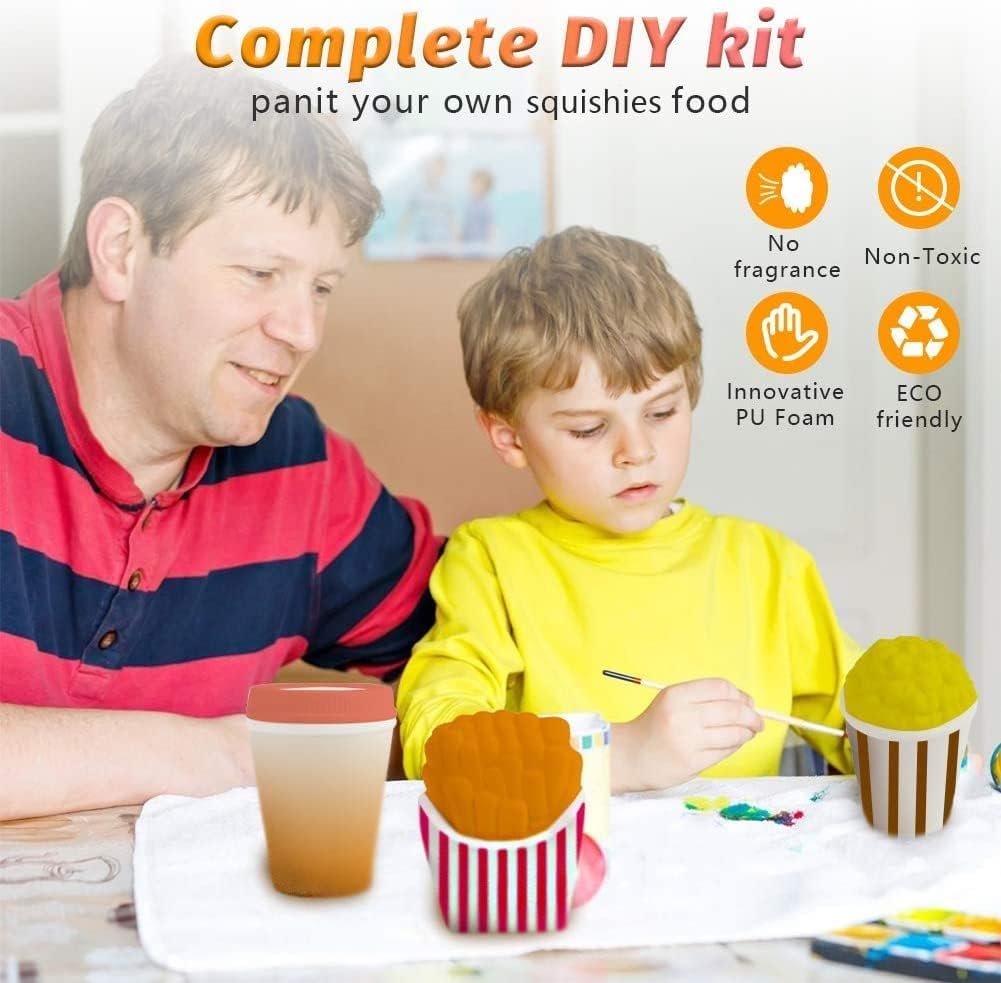 LovesTown popcorn paintable squeeze toy for party favors and learning