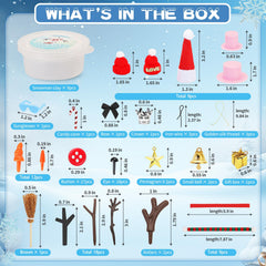 LOVEXIRAN white air-dried clay, soft and easy to mold for snowmen