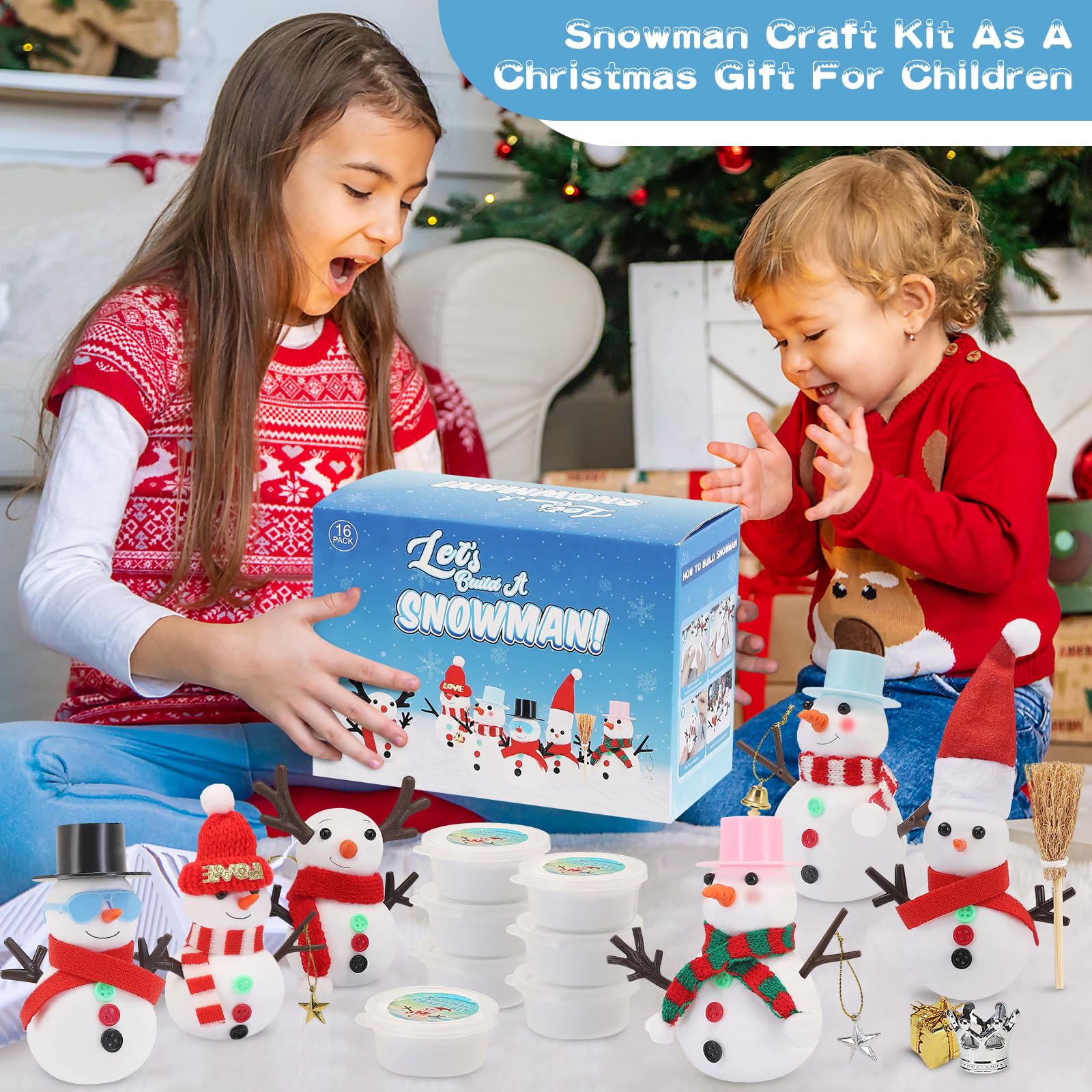 LOVEXIRAN packaging includes 16 snowmen and 188 decorative pieces