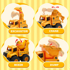 Lovinkiki excavator toy with chunky grip supports fine motor coordination and role-play.