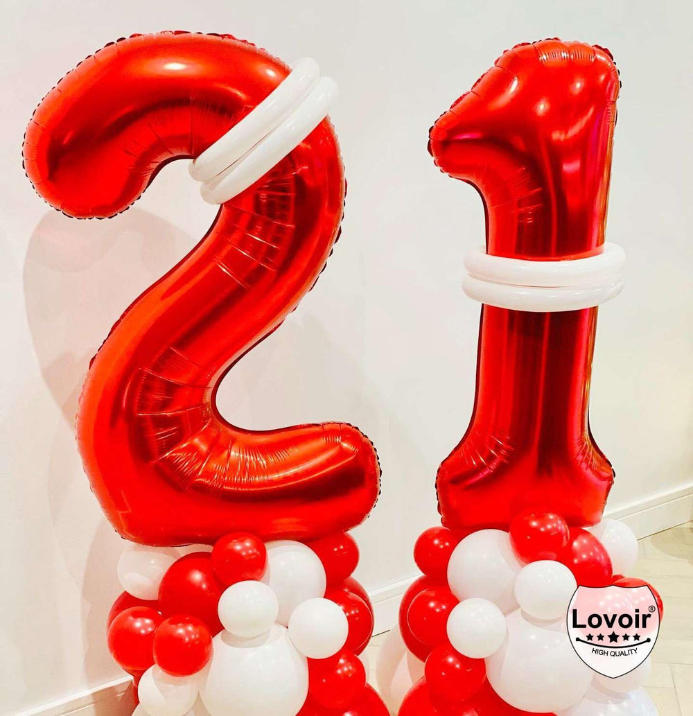 Lovoir 23-number balloon hung as a bold party focal point