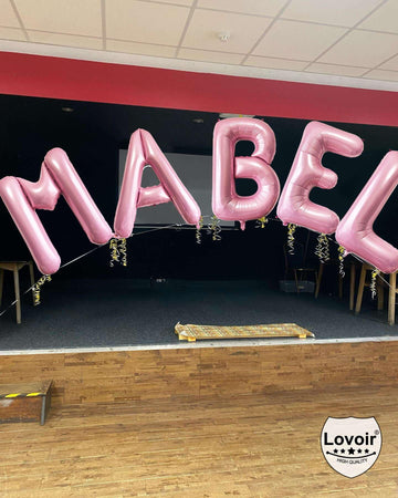 Lovoir balloon inflated with air or helium offers flexible styling options