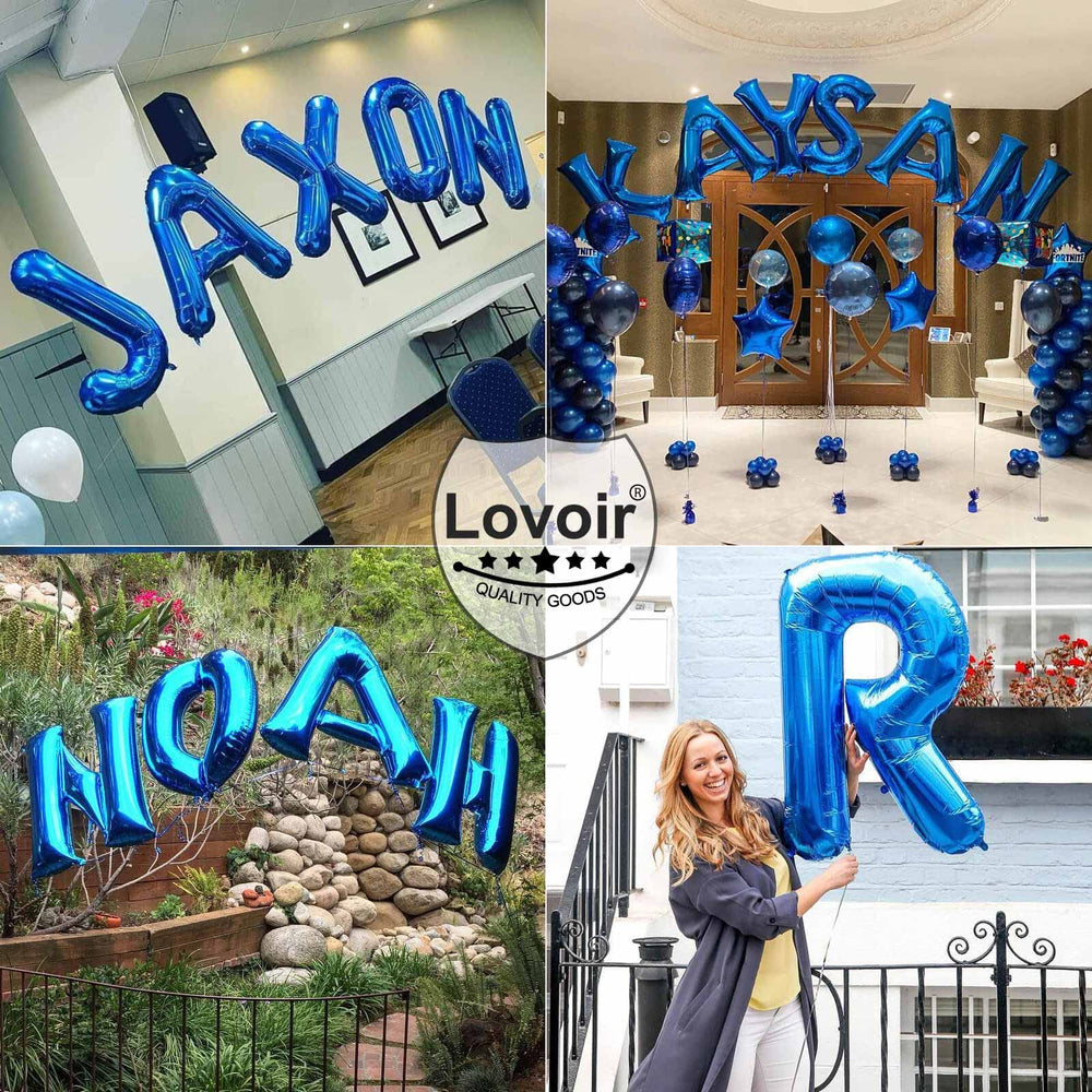 Lovoir birthday decoration adds a chic blue accent to any event.
