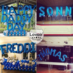 Lovoir customizable letters and banners enable personalized phrase displays.