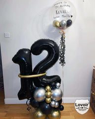 Lovoir number balloon ideal for birthdays, anniversaries, graduations and parties.