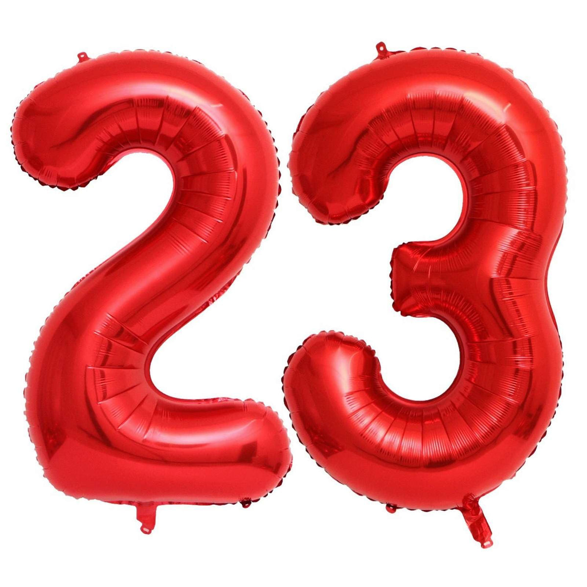 Lovoir red 23-number balloons in 40 inch size for dramatic birthday decor