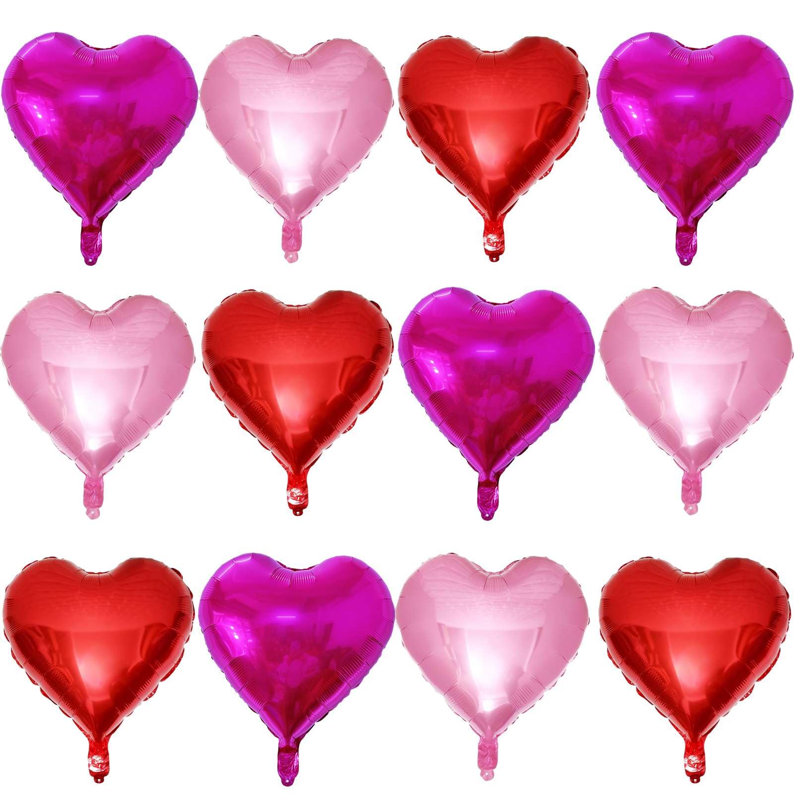 Lovoir red heart foil balloon 18in for romantic Valentine decor