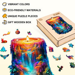 Lovpippi Enchanted Flame puzzle-edges-smooth close-up highlights precise cuts for easy fitting