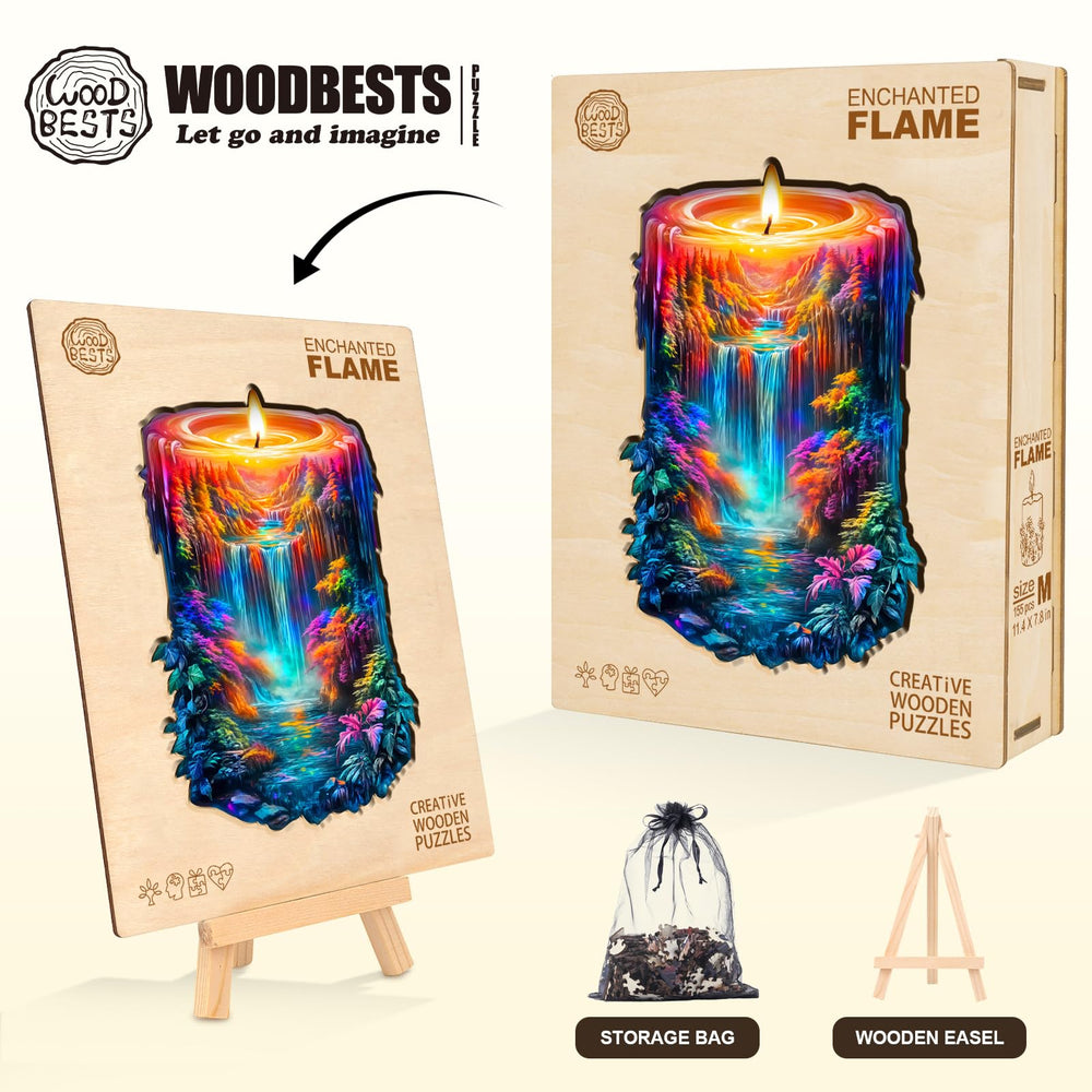 Lovpippi Enchanted Flame puzzle-gift-box ready packaging for holidays and celebrations