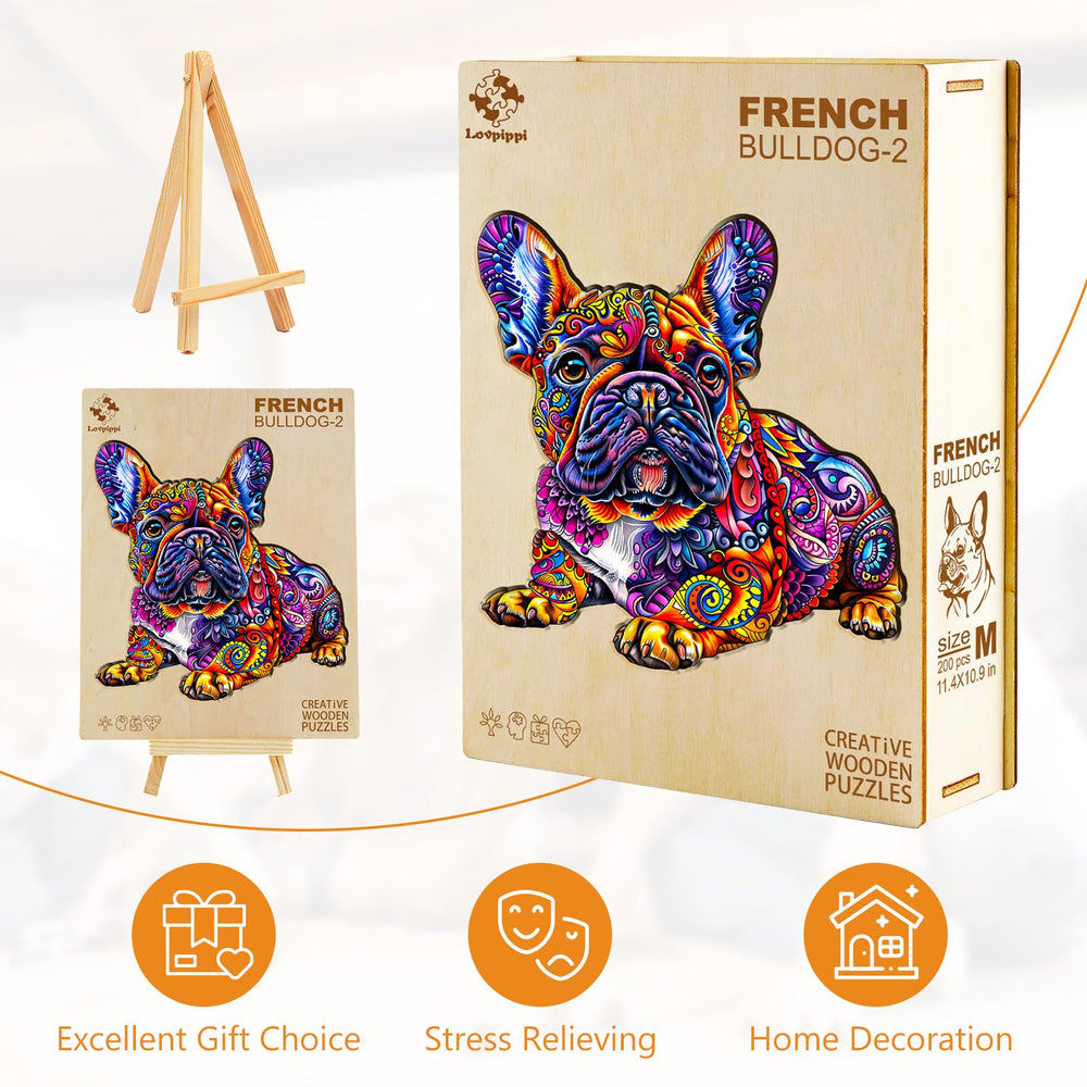 Lovpippi vivid color puzzle image – bright, fade-resistant print on wooden pieces.