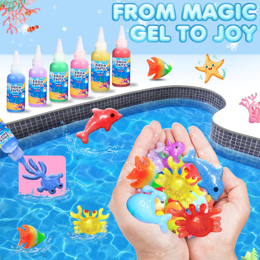 Lovyi Aqua Fairy Water Gel colors ready for vibrant color mixing.