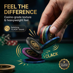 LOYCHIP aluminum case keeps poker chips organized and portable.