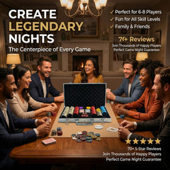 LOYCHIP portable poker kit fits up to eight players.