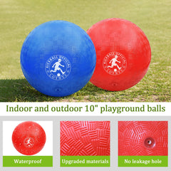 LOYNYE 10-inch dodgeball ball red and blue colors for easy visibility