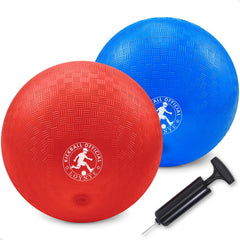 LOYNYE 10-inch dodgeball ball front view shows sturdy, kid-friendly grip