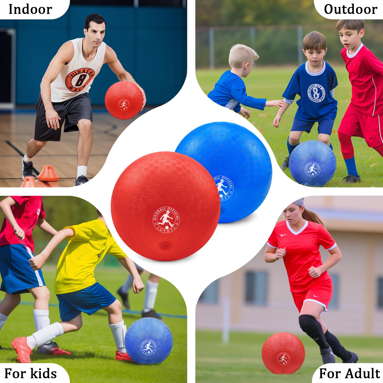 LOYNYE 10-inch dodgeball ball suitable for indoor and outdoor play