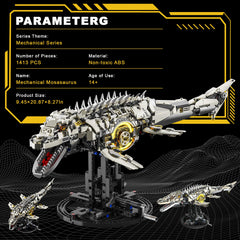 Loyratche Mosasaurus dual-sided LED lighting enhances deep-sea ambience