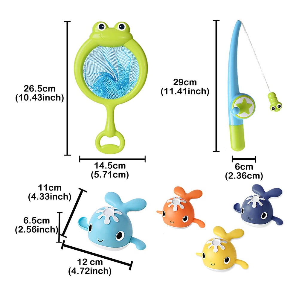 LOYUEGIYO bath-time set offers imaginative water games for kids.