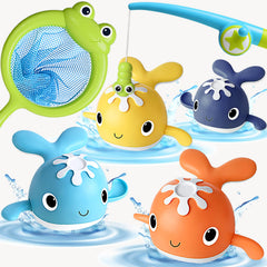 LOYUEGIYO magnet fishing rod aids hand-eye coordination during bath play.