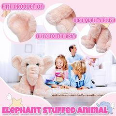 LoYuSenn elephant plush serves as a gentle travel companion and pillow.