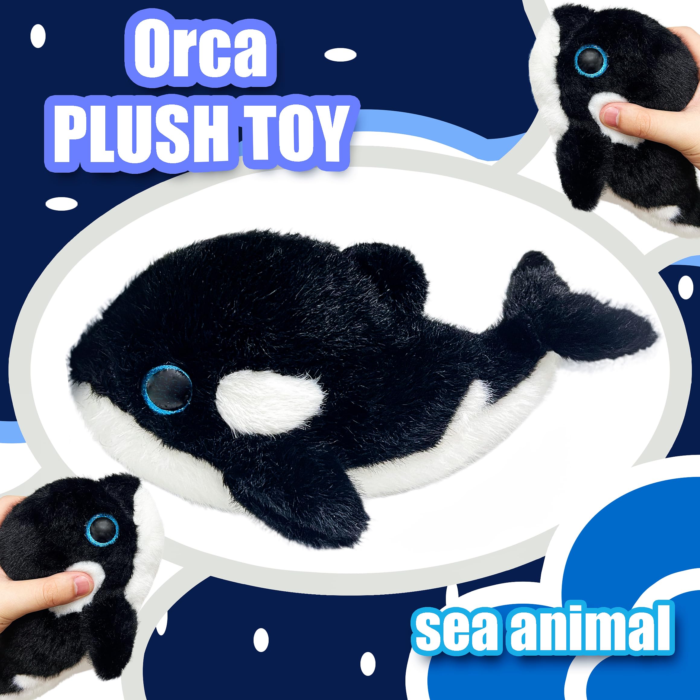 LoYuSenn orca stuffed animal for classroom prize or party favor