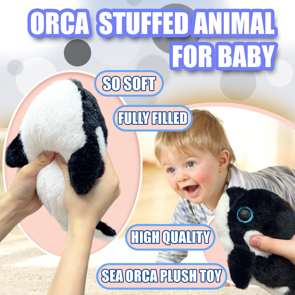 LoYuSenn orca plush design, cute sea animal for kids to cuddle