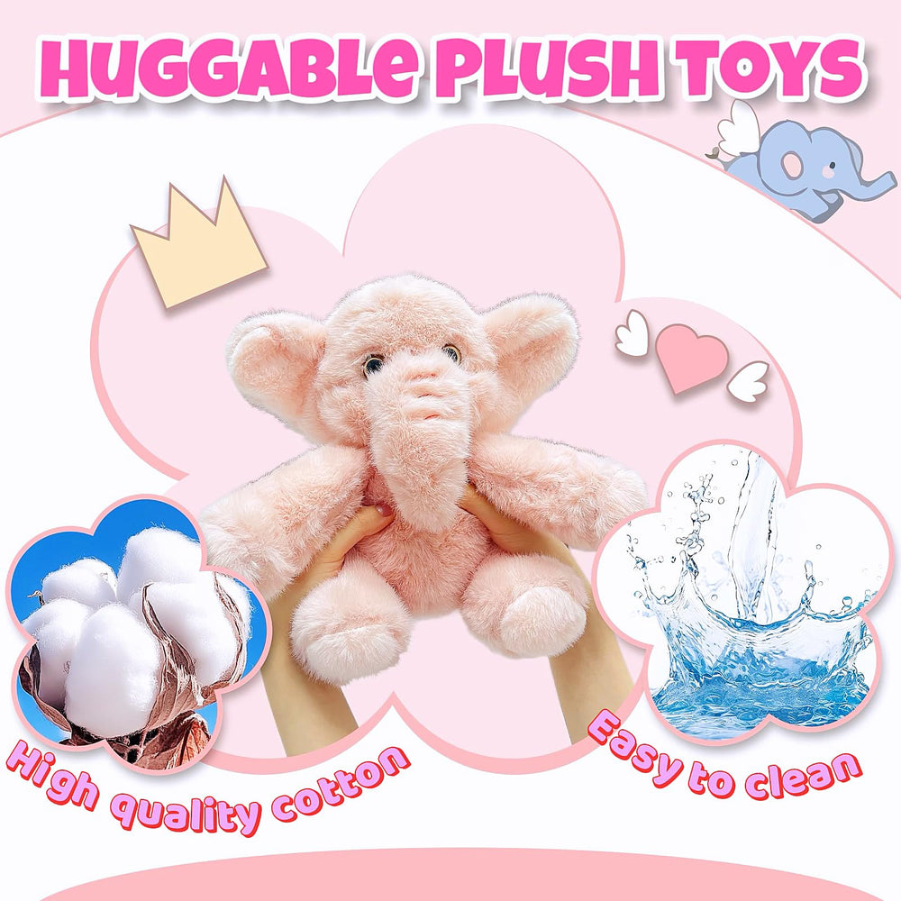 LoYuSenn cuddly pink elephant plush makes a thoughtful gift.
