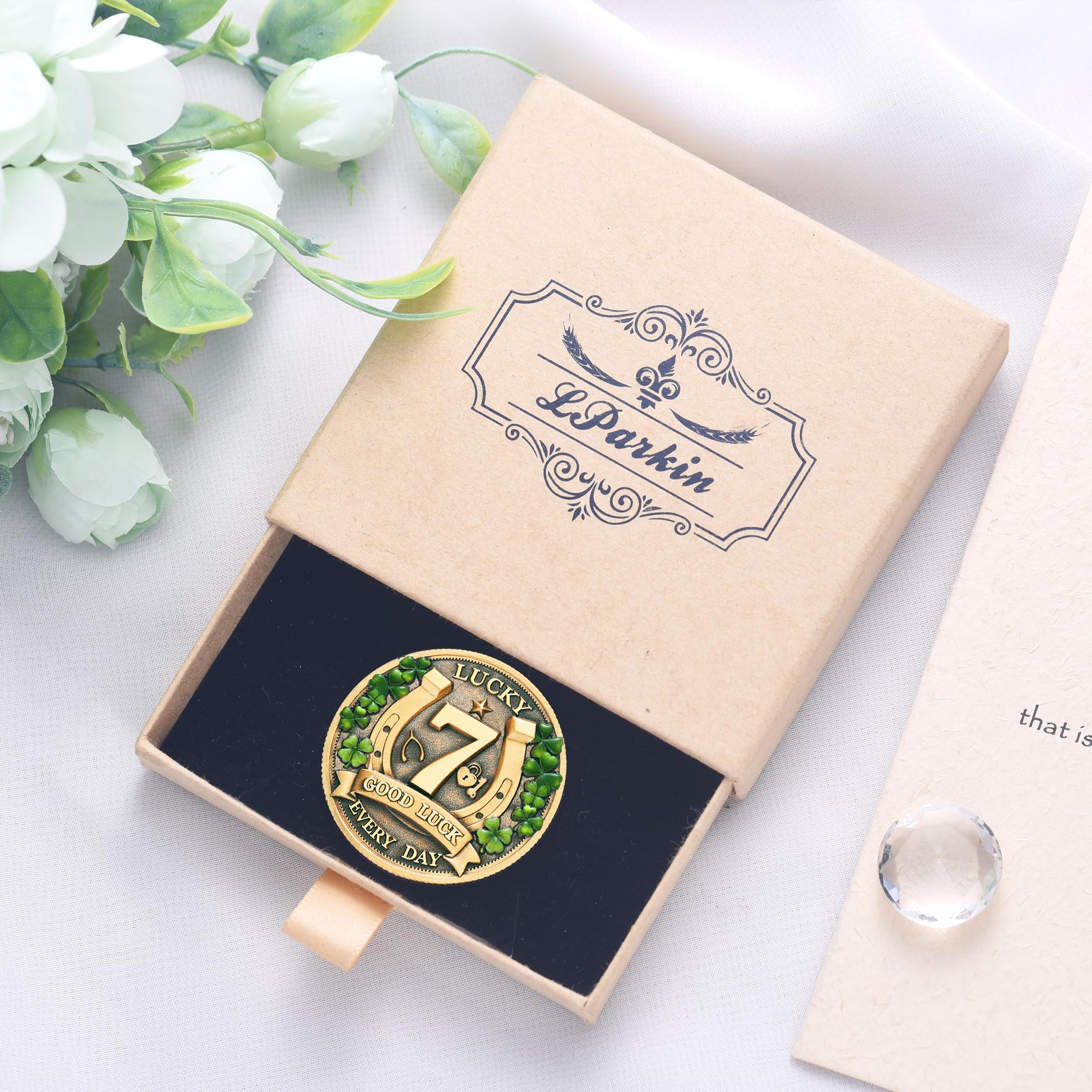 LParkin lucky token on desk or carried for instant mood lift.