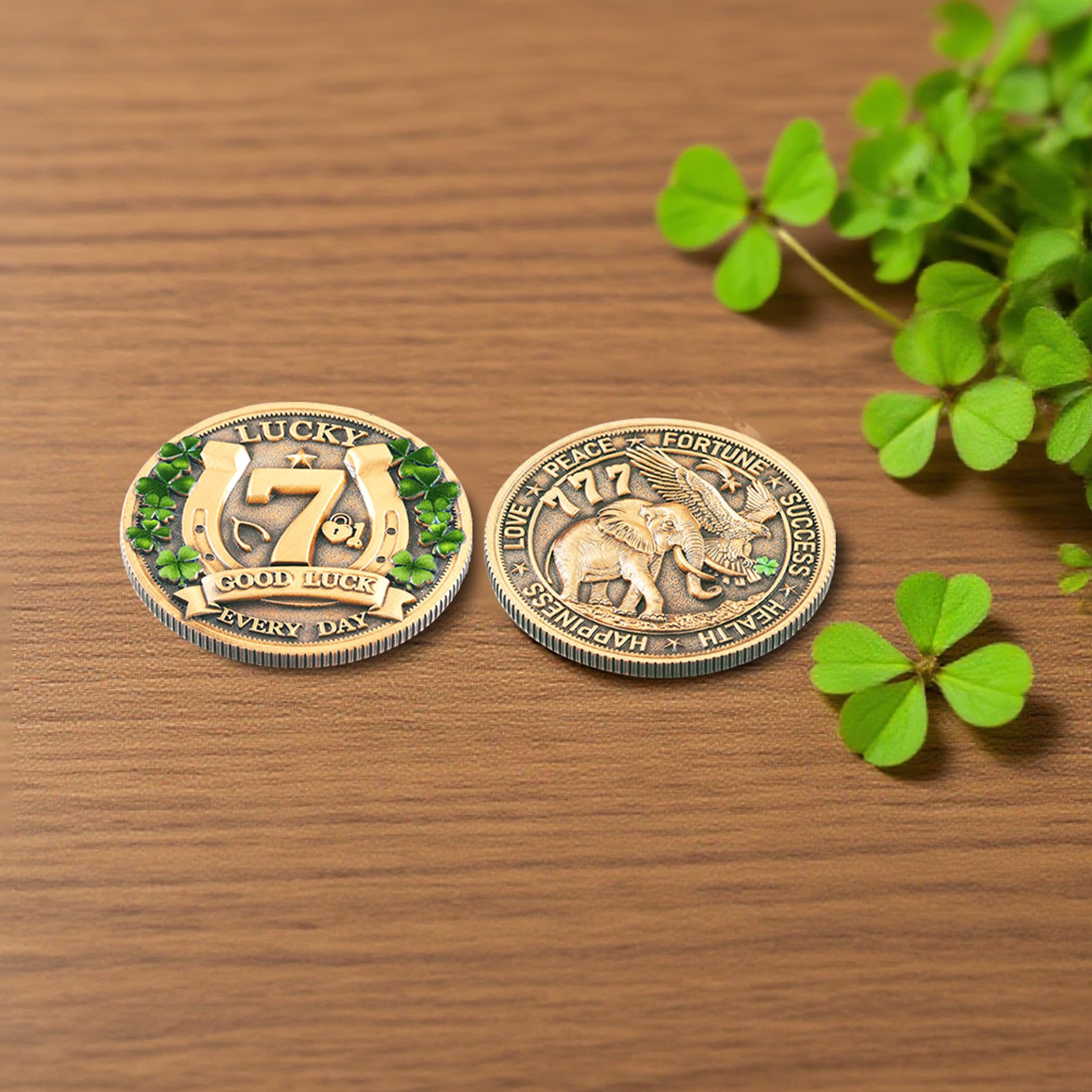 LParkin coin featuring elephant motif for prosperity and success during games of chance.