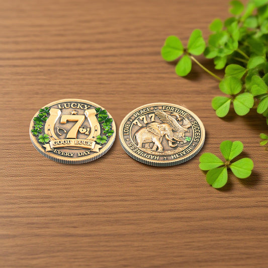 LParkin coin featuring elephant motif for prosperity and success during games of chance.