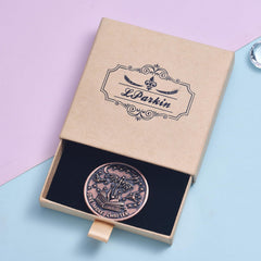 LParkin Just One More Chapter Coin on a desk with morning coffee, setting a reading ritual.