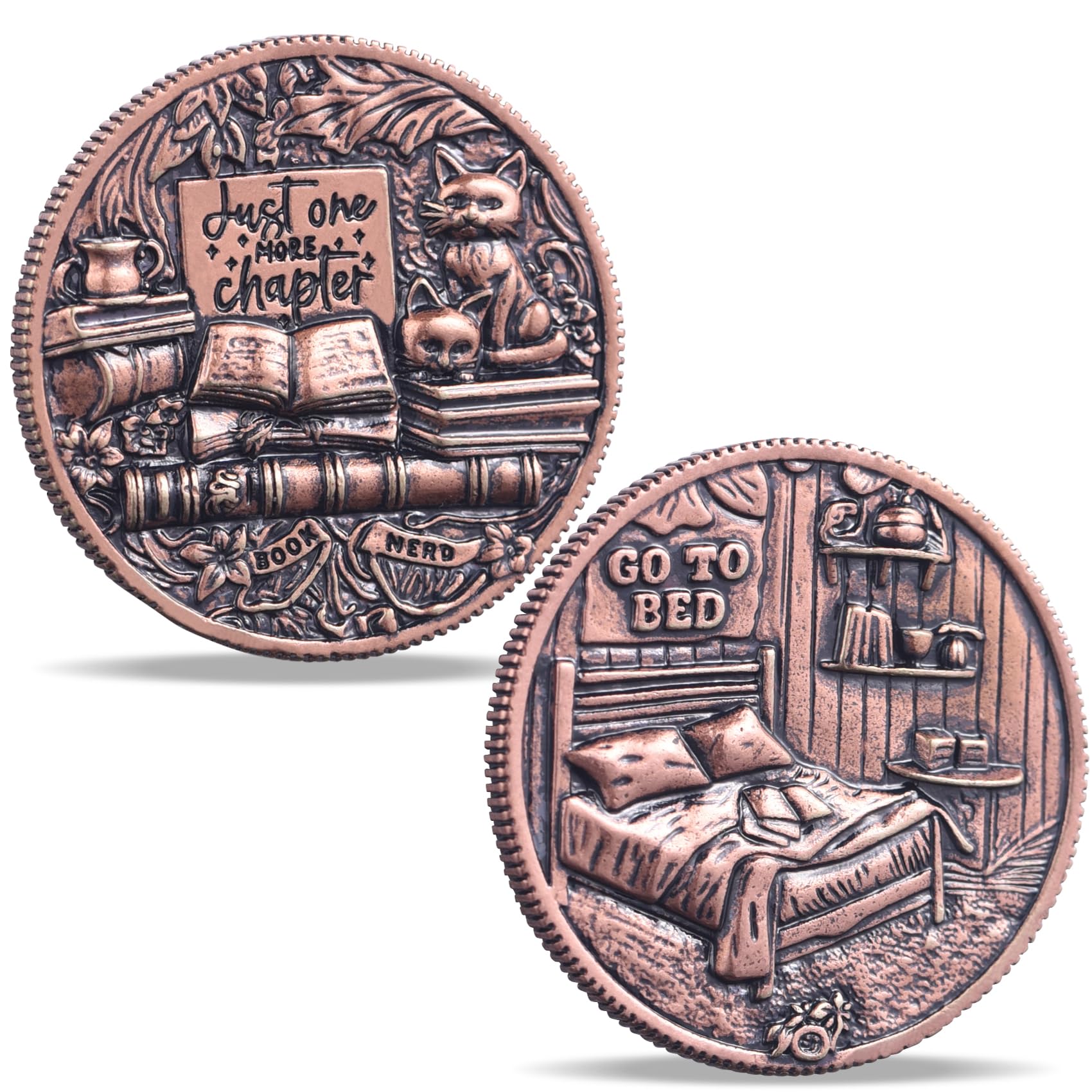 LParkin One More Chapter Coin with Black Cat design for decision making and reading rituals.