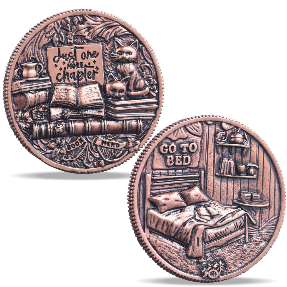 LParkin One More Chapter Coin with Black Cat design for decision making and reading rituals.