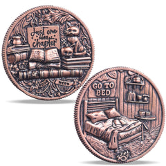 LParkin One More Chapter Coin with Black Cat design for decision making and reading rituals.