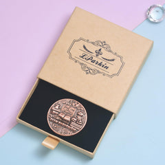 LParkin reading ritual use coin demonstrating a playful reading prompt