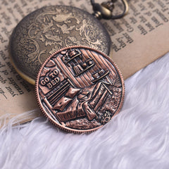 LParkin traditional handcrafted artistry coin showcases timeless copper engraving.