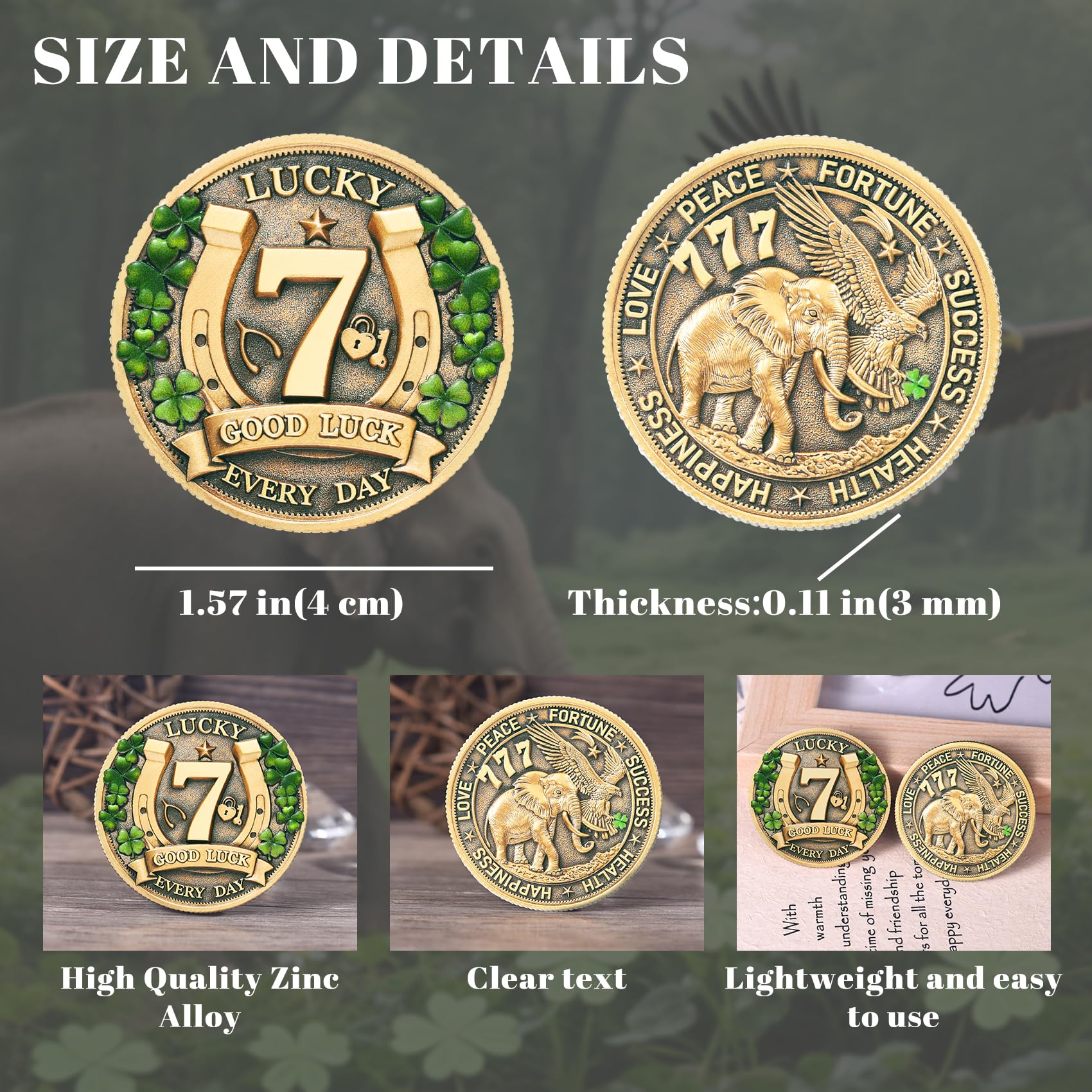 LParkin zinc alloy construction resists scratches and tarnish for lasting use.