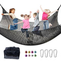 LPIW climbing net in a 9.9ft square area enabling versatile backyard play