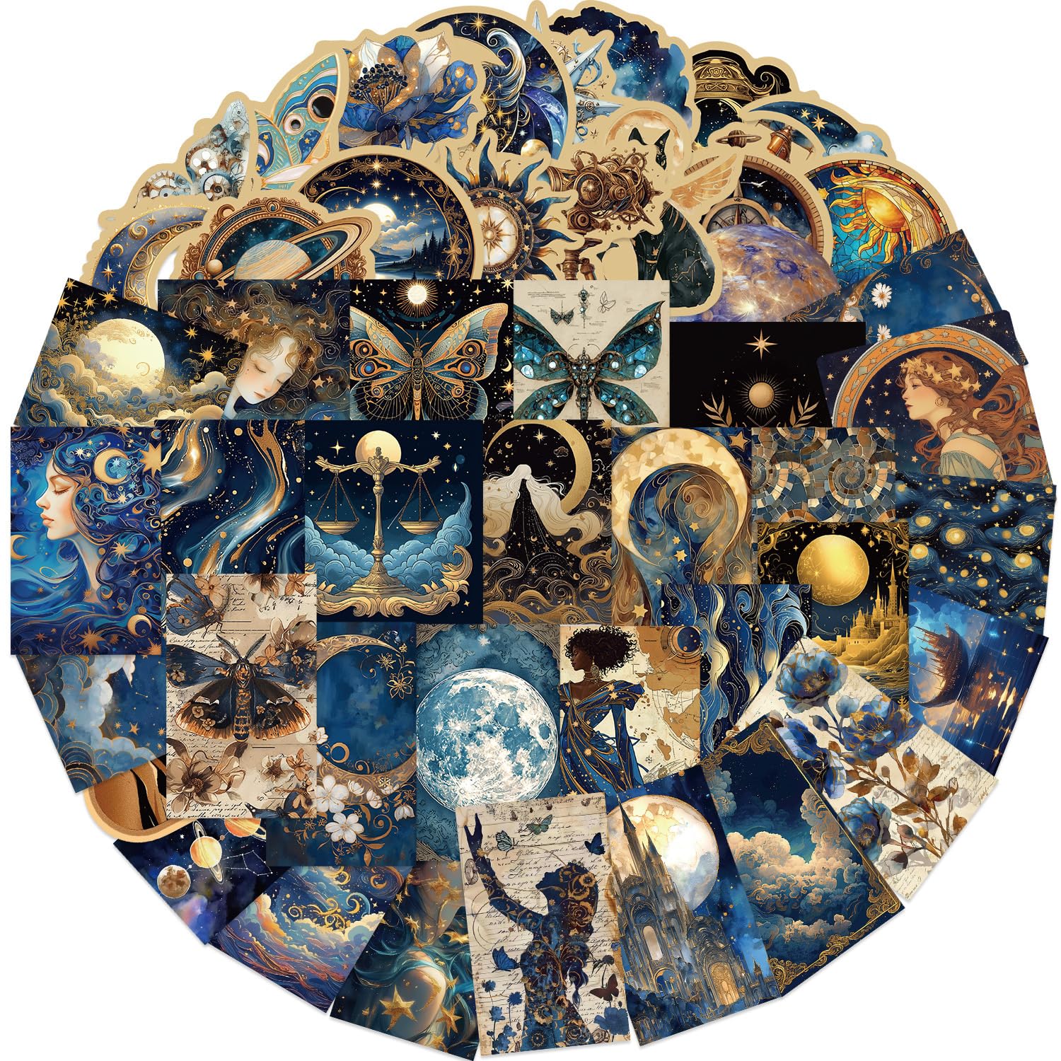 LQFMAY astronomy constellations stickers for notebooks with fine detail