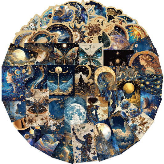 LQFMAY astronomy constellations stickers for notebooks with fine detail