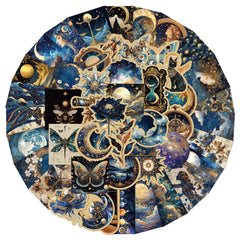 LQFMAY fantasy graffiti galaxy stickers for laptops with vivid colors and durability