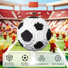 LQPFBSM desktop soccer model enhances office decor with sporty charm.