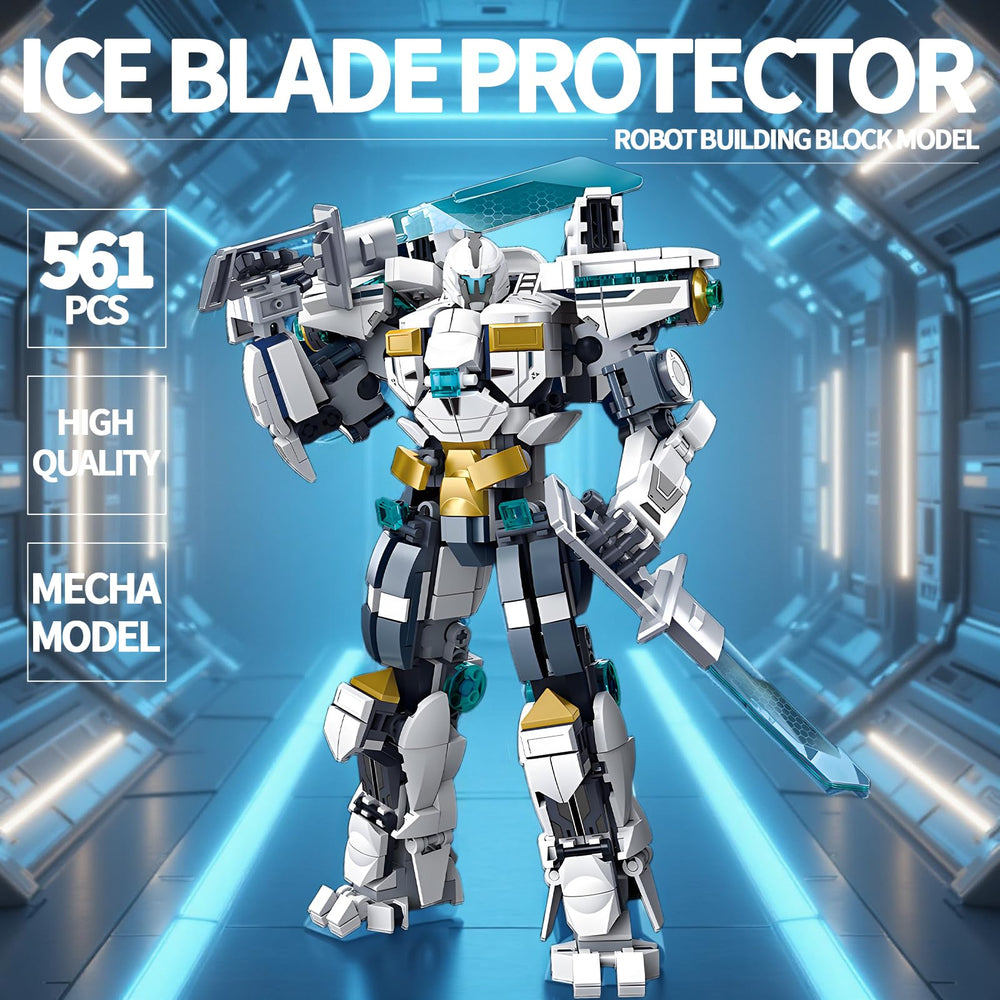 LQPFBSM Ice Armored Mech battle-ready look featuring a rotating head.