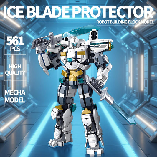 LQPFBSM Ice Armored Mech battle-ready look featuring a rotating head.