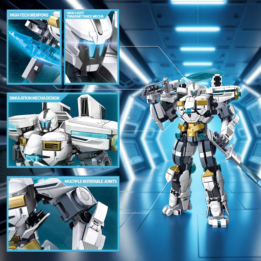 LQPFBSM Ice Warrior Mech head rotates for natural action poses.
