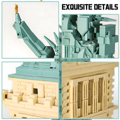 LQPFBSM Statue of Liberty green-yellow color-matching, vivid and historically inspired.