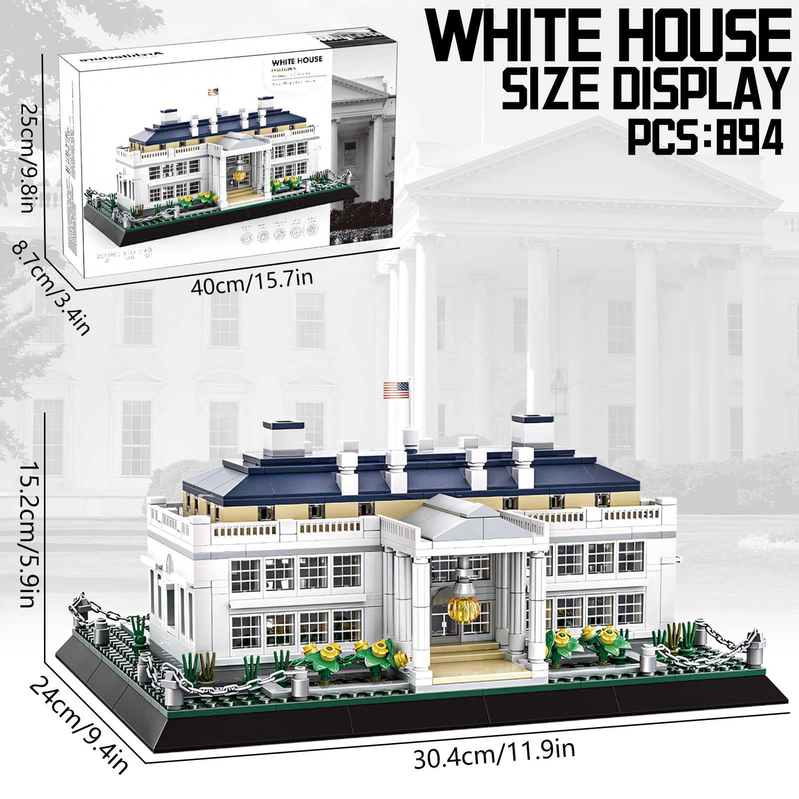 LQPFBSM Washington DC landmark model ideal for study and gifting.